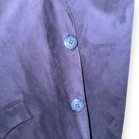 Circle S Navy Sueded Western Cowboy Sportcoat 42R - Picture 7 of 11